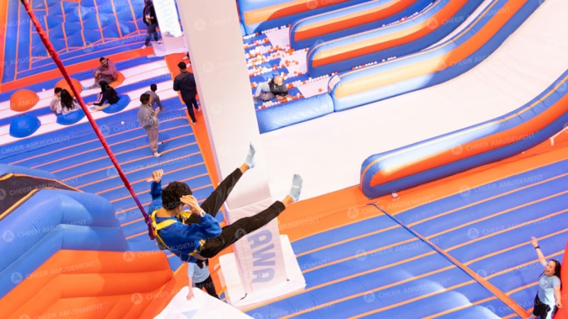 Glow-in-the-Dark Neon Inflatable Adventure Park